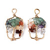 Natural Mixed Stone Pendants G-T131-94B-05-2