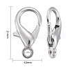 Platinum Plated Zinc Alloy Lobster Claw Clasps X-E107-4