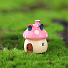 Mini Resin Mushroom House Figurines MUSH-PW0001-085B-01-1