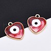 Alloy Enamel Pendants ENAM-F143-02-G-5