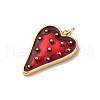Brass Enamel Pendants KK-Q098-22G-A-2