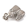 Brass Micro Pave Cubic Zirconia Pendants KK-P308-52P-2