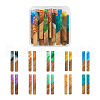  20Pcs 10 Styles Transparent Resin & Walnut Wood Big Pendants RESI-TA0001-59-1