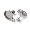 Non-Tarnish 304 Stainless Steel Stud Earring Finding STAS-WH0042-03P-NR-1