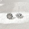 Brass Stud Earrings EJEW-Q014-32P-5