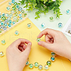   72Pcs 12 Styles UV Plating Transparent Acrylic Beads TACR-PH0001-57B-3