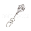 304 Stainless Steel Macrame Chain Pouch Empty Stone Holder Pendant Decoration HJEW-JM02085-3