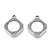 Tibetan Style Alloy Pendant Cabochon Settings PALLOY-N178-04AS-1