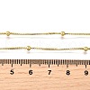 2.5MM Brass Round Ball Box Chain Necklaces NJEW-M108-38G-3