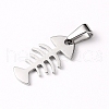 Tarnish Resistant 304 Stainless Steel Pendants STAS-I127-075P-2