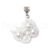Seed Beads Beaded Charms PALLOY-MZ00347-02-1
