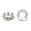 Brass Rhinestone Spacer Beads RB-A020-14mm-01S-3
