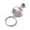 7Pcs 7 Styles Gemstone Keychains KEYC-JKC00769-5