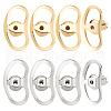 ARRICRAFT 8Pcs 2 Colors Brass Ear Nuts FIND-AR0005-16A-1