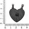 Alloy Enamel Split Pendants STAS-M114-09EB-3