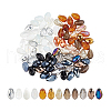   3Bags 3 Colors  Transparent Glass Beads  Segmented Multi-Color Beads GLAA-PH0003-36A-7