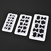 3 Sizes Puzzle Food Grade Plastic Cookie Cutters Sets X-DIY-L057-11-3