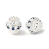Brass Micro Pave Cubic Zirconia Beads KK-U067-07S-2