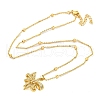 Brass Micro Pave Clear Cubic Zirconia Pendant Necklaces NJEW-M220-04D-G-2