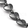 Synthetic Non-Magnetic Hematite Beaded Bracelets BJEW-E084-11-2