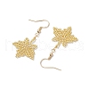 Glass Seed Beads Dangle Earrings EJEW-MZ00400-02-4