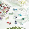 CHGCRAFT 60pcs 5 Style Electroplate Glass & ABS Plastic & Acrylic Pendants FIND-CA0004-19-5