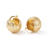 Textured Ball Brass Huggie Hoop Earrings for Women EJEW-A064-13G-RS-2