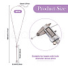 304 Stainless Steel Cable Chain Necklace Makings NJEW-TAC0012-01-12