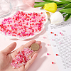 SOFPLATE 1000Pcs 5 Colors Valentine's Day Transparent Acrylic Beads MACR-SP0001-29A-3
