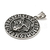 316 Surgical Stainless Steel Pendants STAS-Z073-73AS-04-2