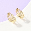 Hollow Heart Brass Hoop Earrings EJEW-Z102-16G-1