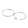 Non-Tarnish Ring 304 Stainless Steel Hoop Earrings for Women Men EJEW-B049-02G-P-2