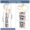 HOBBIESAY 10Pcs 5 Colors PU Imitation Leather Tassels Keychain KEYC-HY0001-17-2