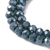 Electroplate Transparent Glass Beads Strands GLAA-XCP0001-60-4mm-3