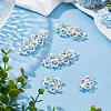 4Pcs Zinc Alloy Rhinestone Snap Lock Clasps FIND-FG0003-45B-5
