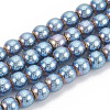 Electroplate Non-magnetic Synthetic Hematite Beads Strands G-N0318-15-A-2