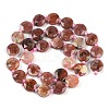 Natural Plum Blossom Jasper Beads Strands G-C116-A16-01-4