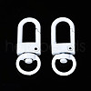 Spray Painted Eco-Friendly Alloy Swivel Snap Hooks Clasps PALLOY-T080-02M-NR-2