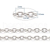 Tarnish Resistant 304 Stainless Steel Cable Chains CHS-F006-02B-P-3