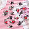 GOMAKERER 20Pcs 4 Styles Alloy Enamel Pendants ENAM-GO0001-02-7