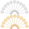 SUNNYCLUE 60 Sets 2 Colors Round Tray Brass Stick Lapel Pins KK-SC0004-99-1