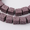 Natural Lava Rock Beads Strands G-L435-01-6mm-16-1