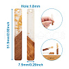 Resin & Walnut Wood Big Pendants RESI-TAG0001-02-3