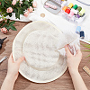 Imitation Linen Cloth Hat Fascinator Base AJEW-WH0314-493-3