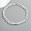 Elegant Imitation Pearl Round Multi-strand Wrap Necklaces for Parties and Formal Events GM6390-3