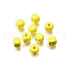 Spray Painted Wooden Beads WOOD-P021-01A-27-1