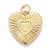 Rack Plating Real 18K Gold Plated Brass Pendants KK-E260-01G-C-2