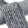 Frosted Natural Larvikite Beads Strands G-K389-C38-01-1