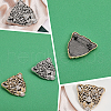 CHGCRAFT 2Pcs 2 Colors Rhinestone Leopard Brooch Pin JEWB-CA0001-27-3