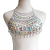 Clear AB Acrylic Alloy Tassel Chain Sexy Chest Body Chains for Beach Party FS-WGA6328-04-1